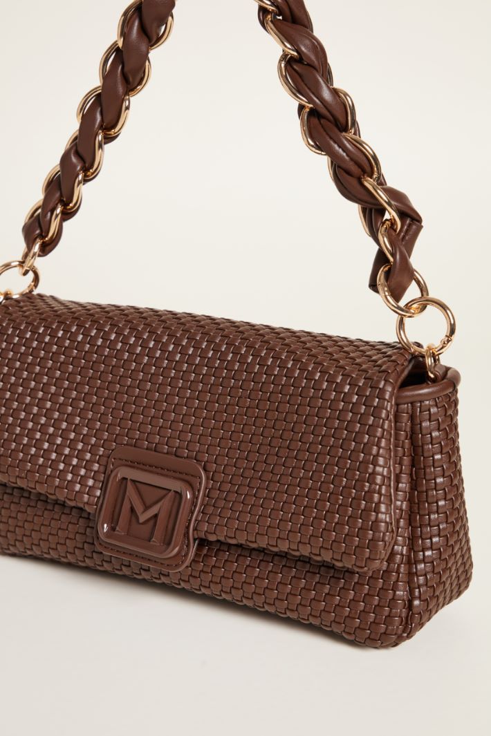 Borsa in tessuto spalmato intrecciato Intrend - 4