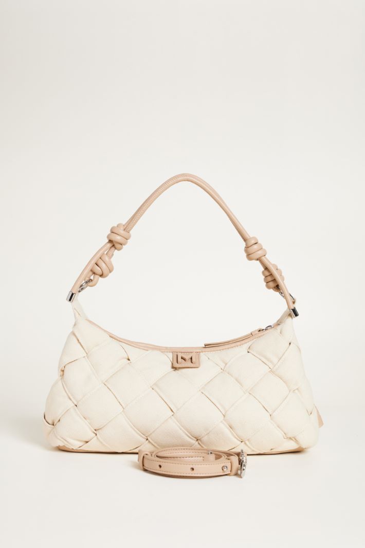 Borsa intrecciata in tela Intrend - 3