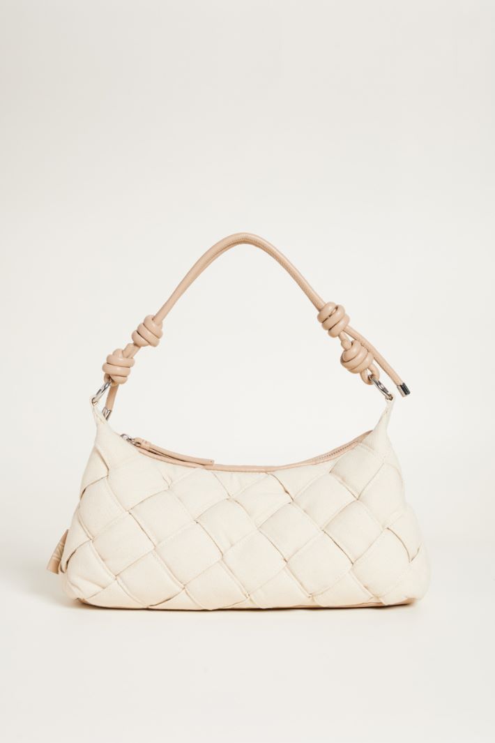 Borsa intrecciata in tela Intrend