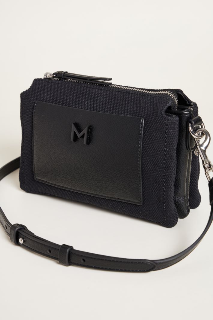 Borsa a tracolla in tela Intrend - 4