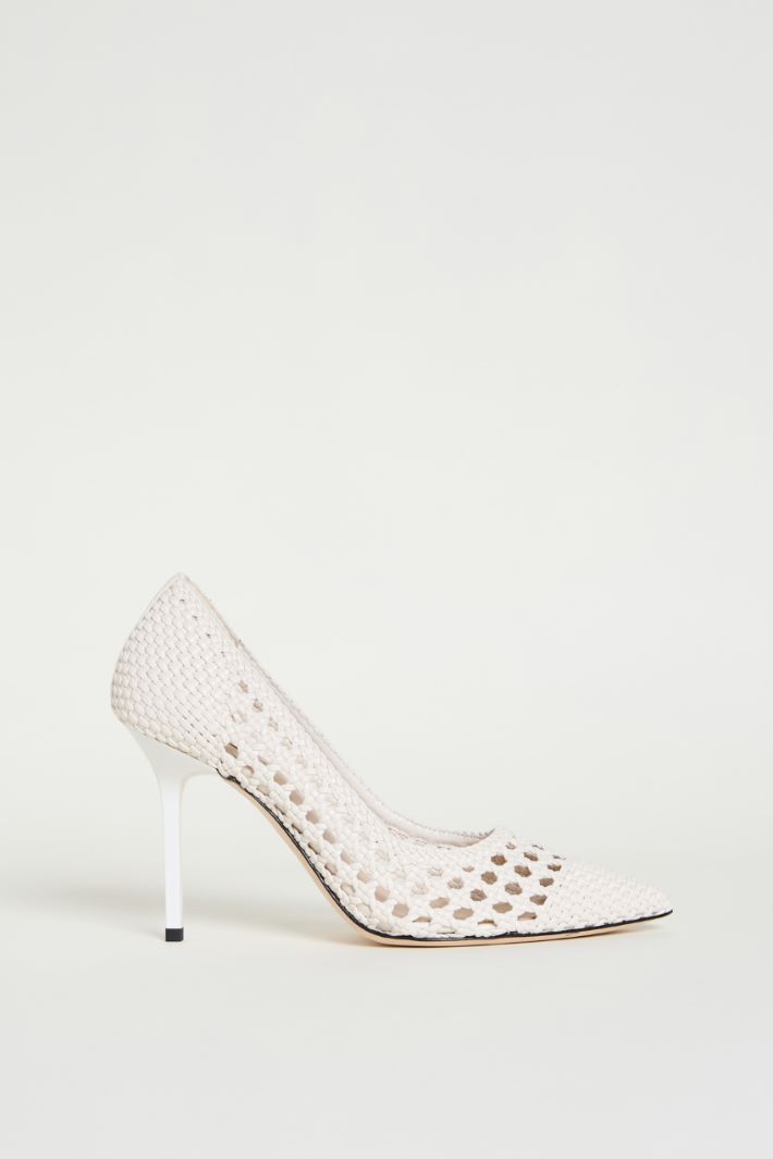 Woven coated-fabric court shoes Intrend