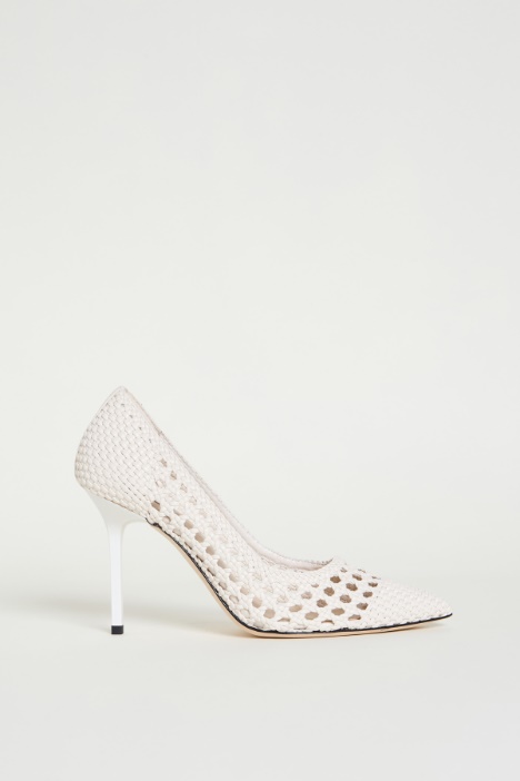 Woven coated-fabric court shoes Intrend