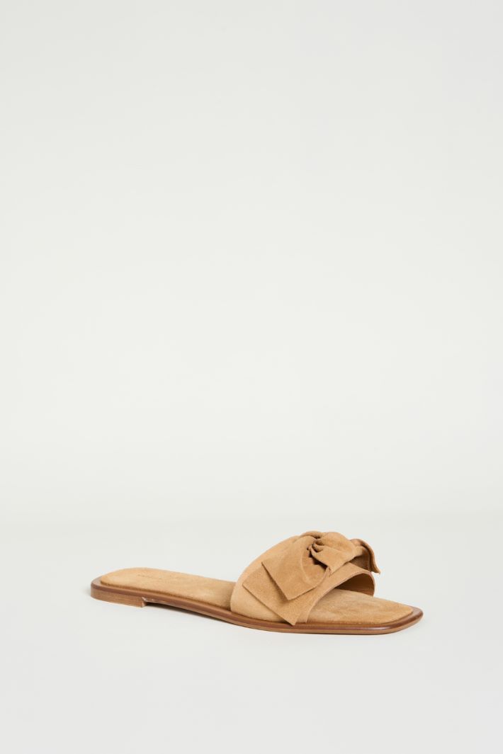 Suede bow slides Intrend - 2