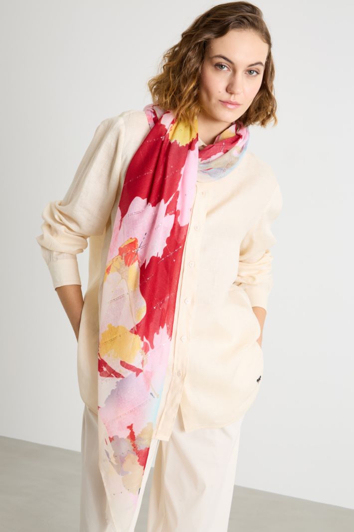 Sequin-embellished stole Intrend