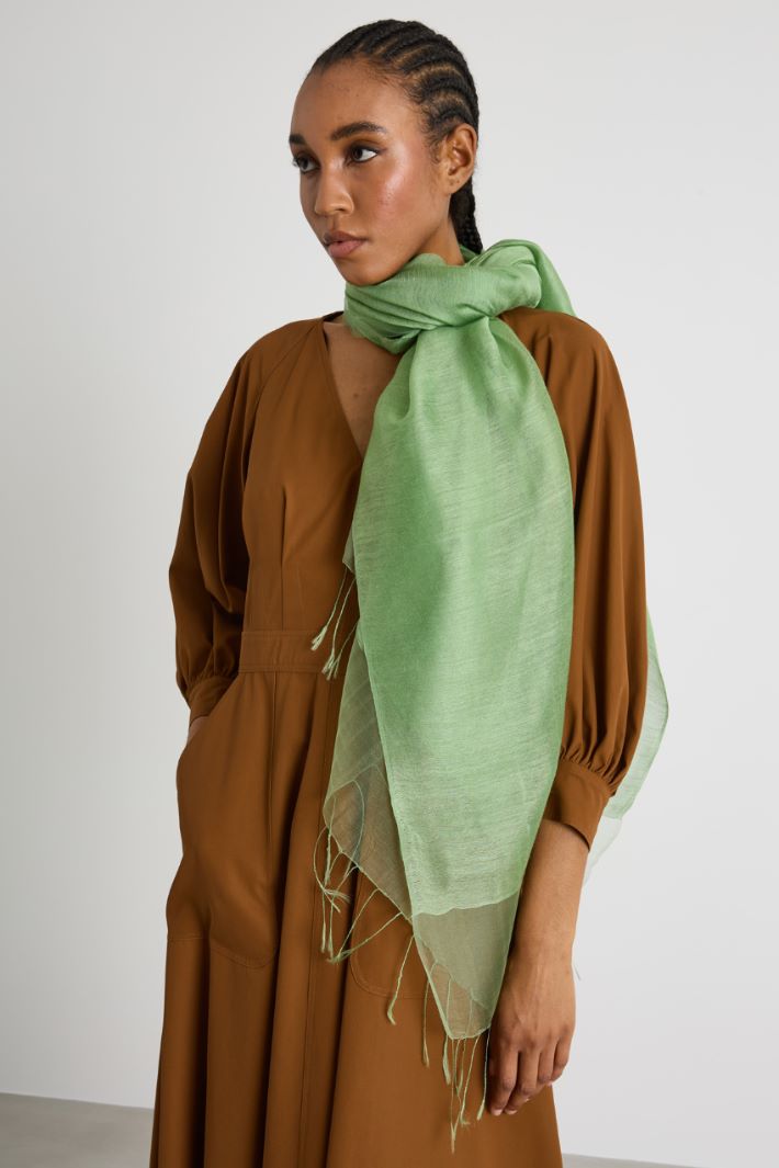Silk and viscose stole Intrend - 2