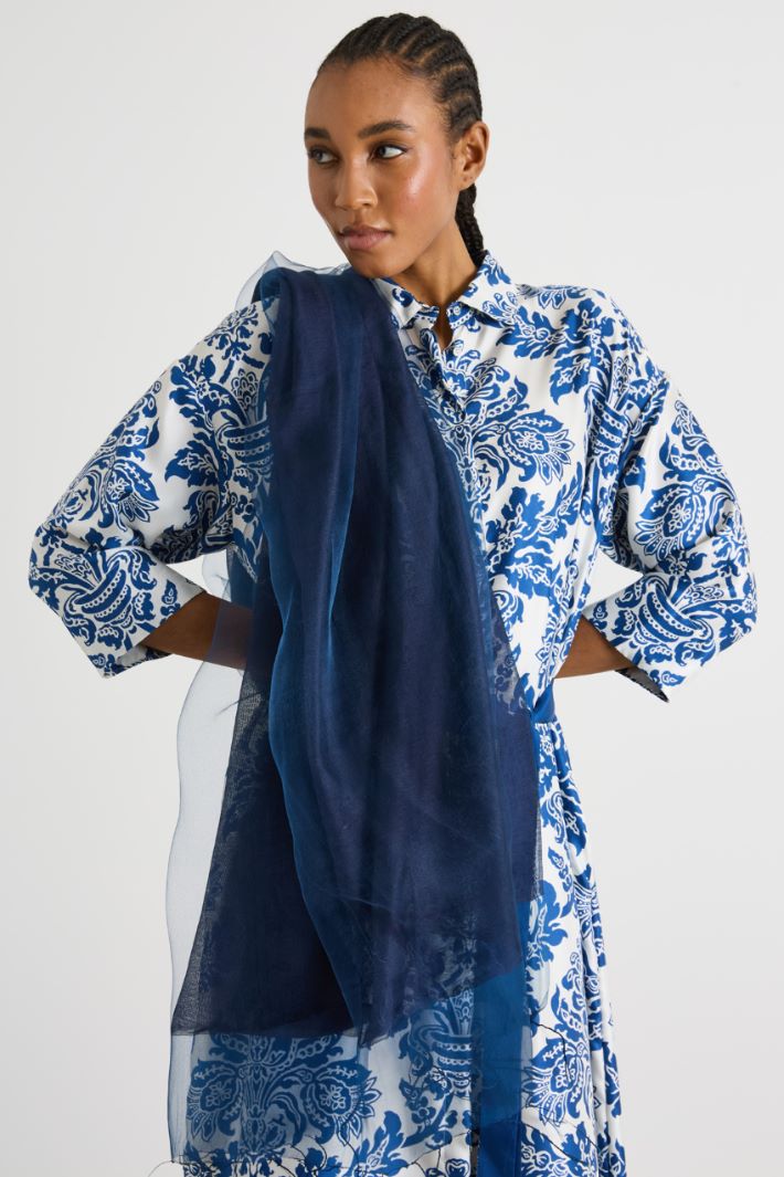 Silk and viscose stole Intrend - 2