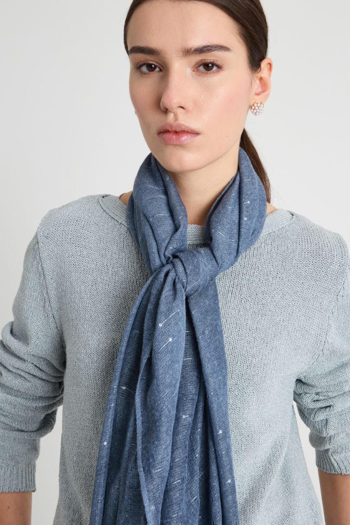 Stola effetto lavato con paillettes Intrend - 2