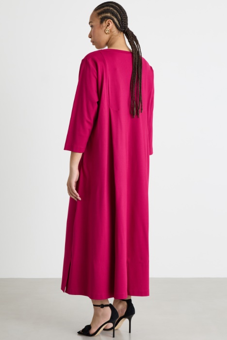 Maxi abito in jersey con tasche