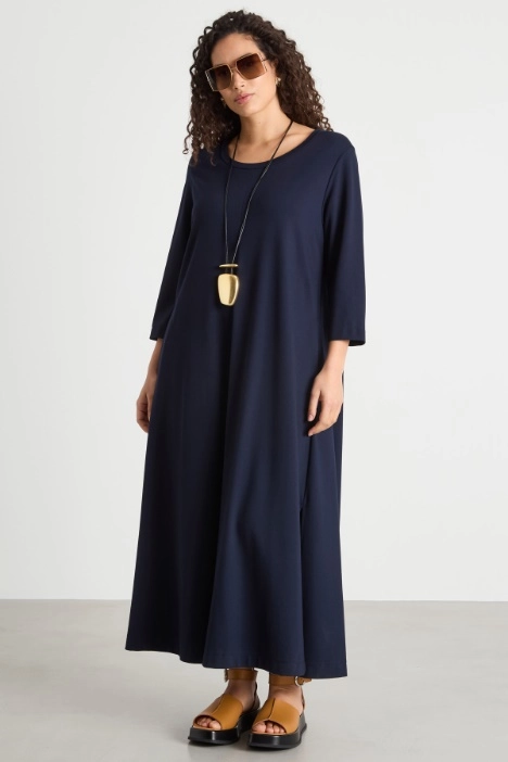 Jersey maxi dress with pockets - Intrend