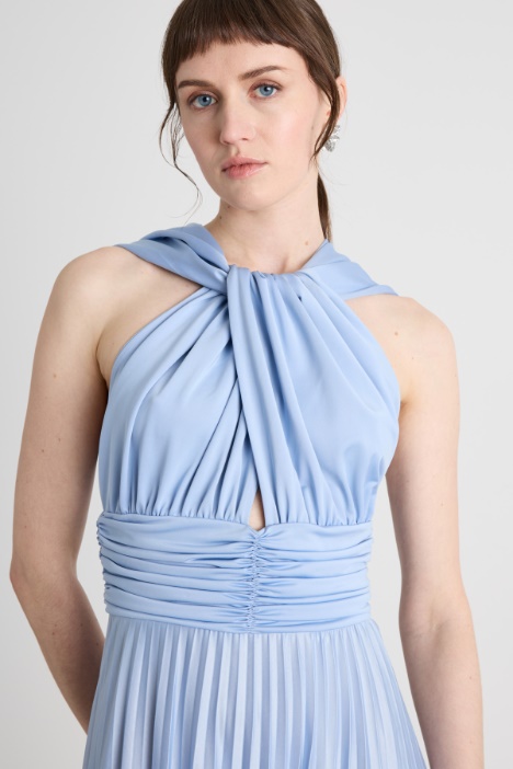 Vestido de punto plisado