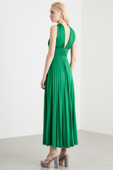 Abito in jersey plissè