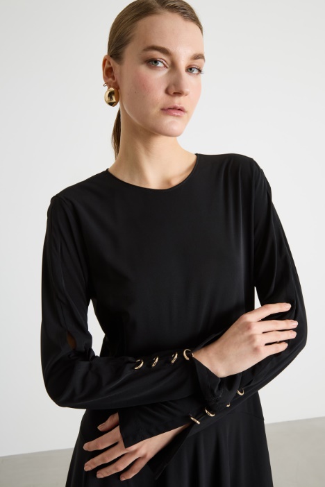 Abito in jersey con cut out