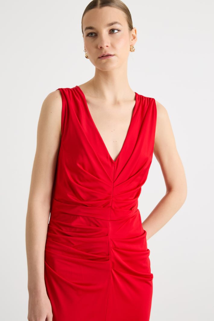 Abito in jersey con arricciatura centrale Intrend - 3