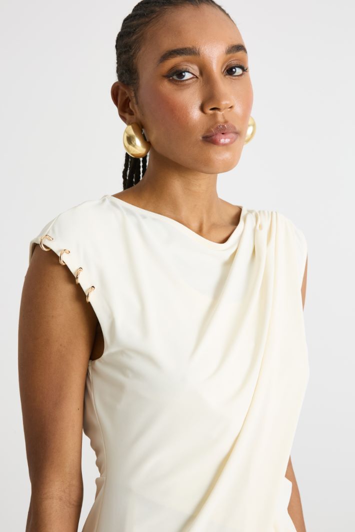 Draped short dress Intrend - 3