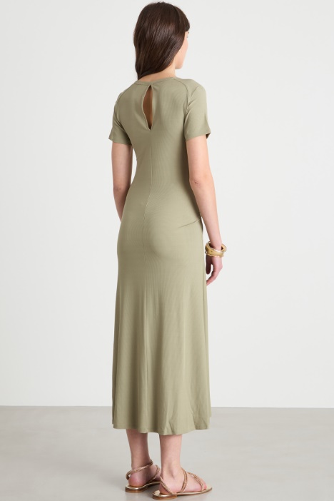 Vestido de punto de canalé