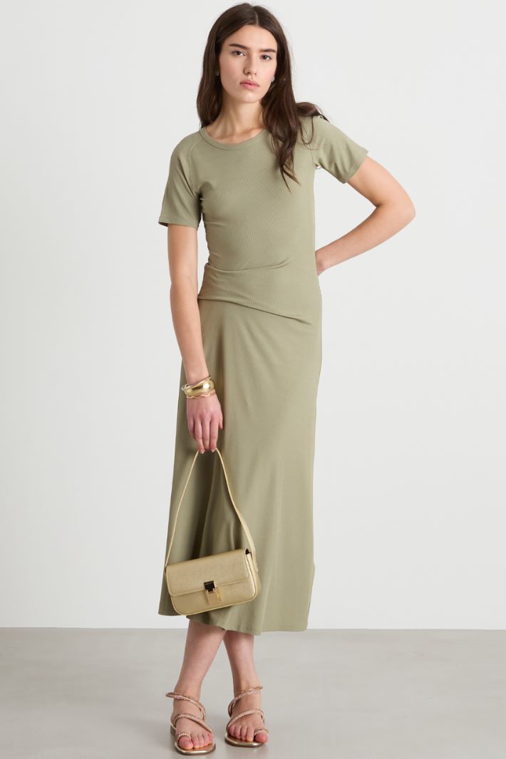 Ribbed jersey dress Intrend
