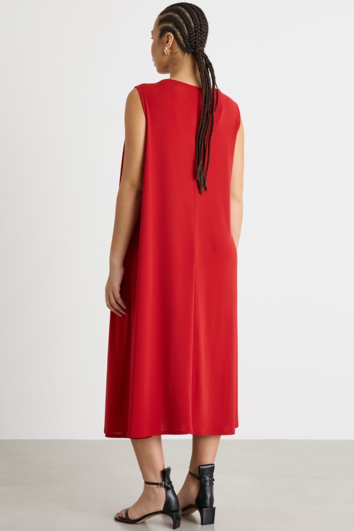 Twist-detail jersey dress Intrend - 4
