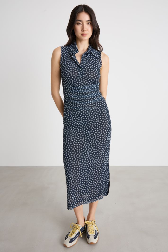 Polo dress in jersey tulle Intrend - 2