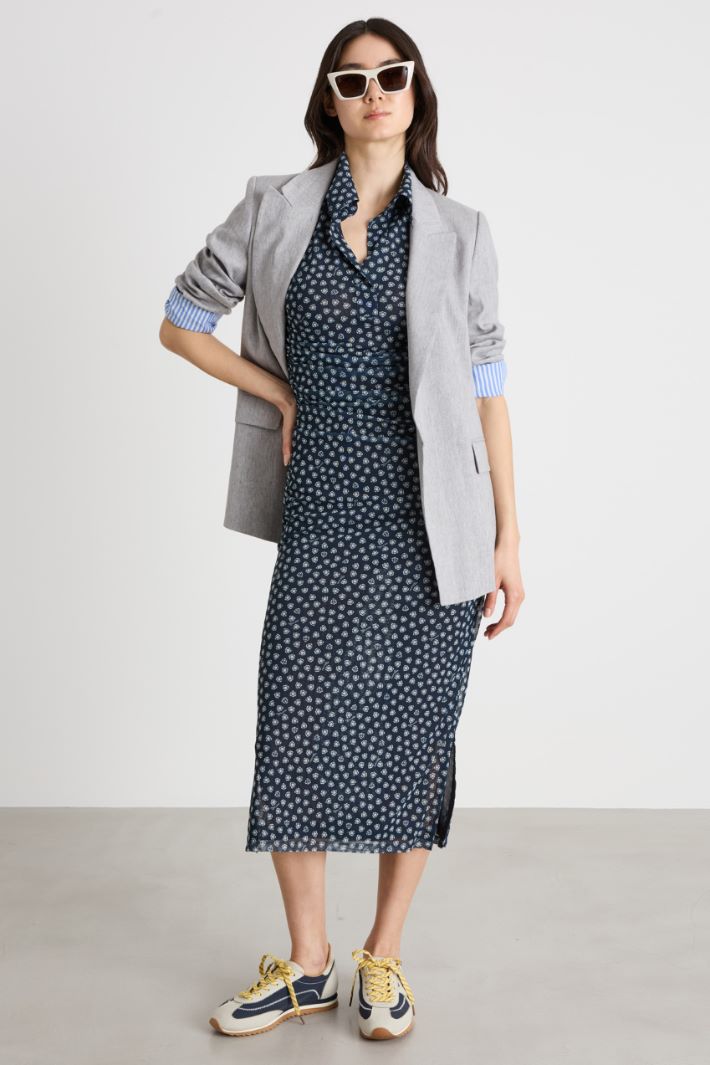 Polo dress in jersey tulle Intrend