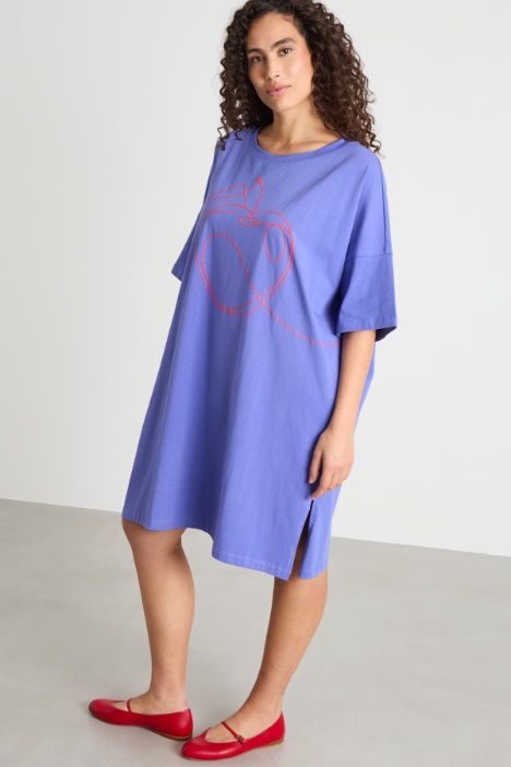 Vestido amplio de punto