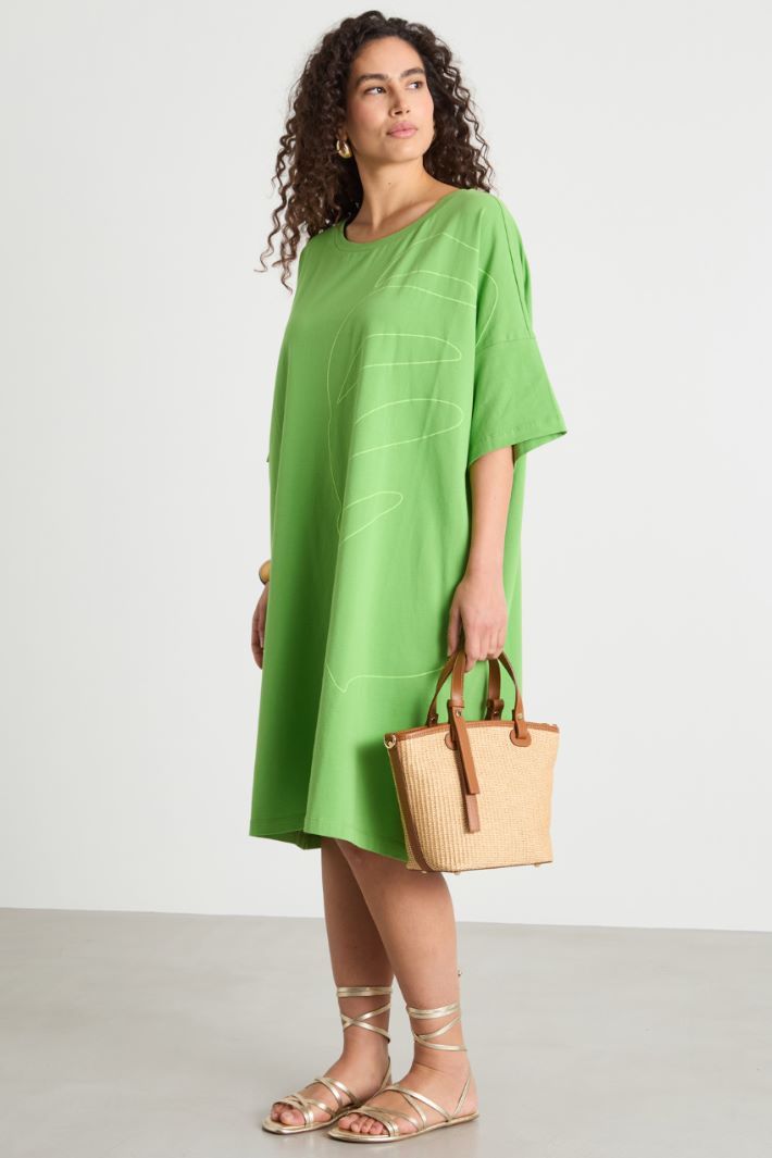 Relaxed-fit jersey dress Intrend