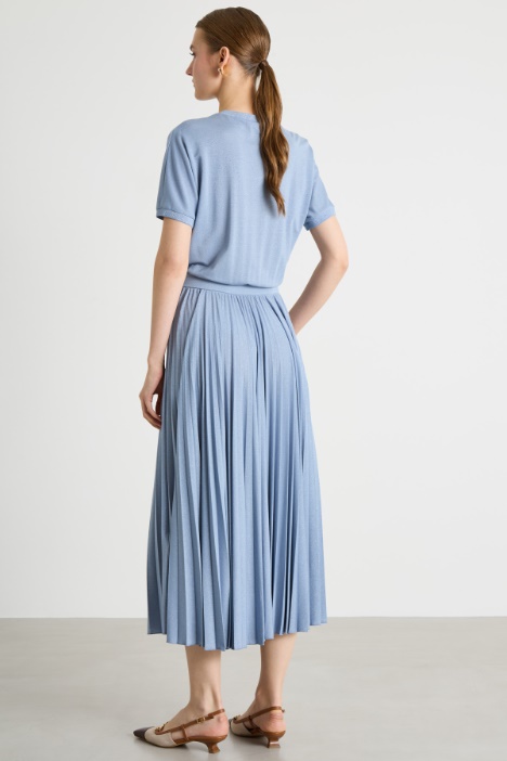 Abito con gonna plissé