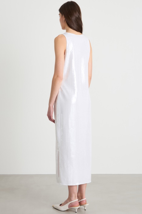 Abito con paillettes ricamate