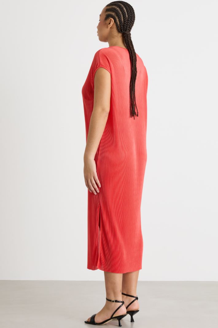 Abito midi in jersey plissé Intrend - 4