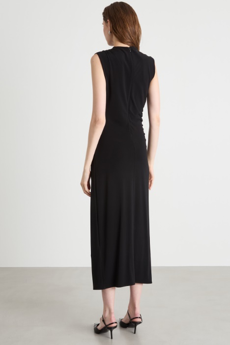 Abito smanicato in jersey