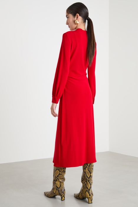 Abito in jersey con spacco