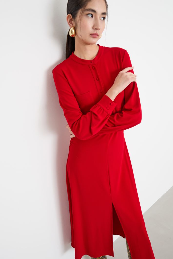 Slit-front jersey dress Intrend - 2
