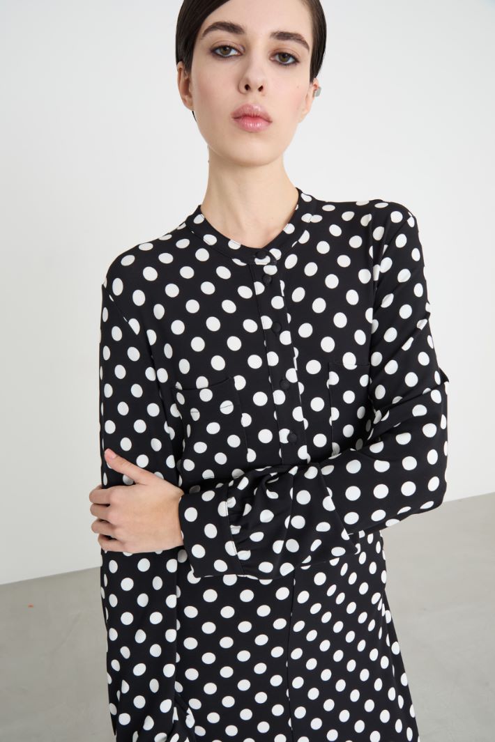 Slit-front jersey dress Intrend - 3