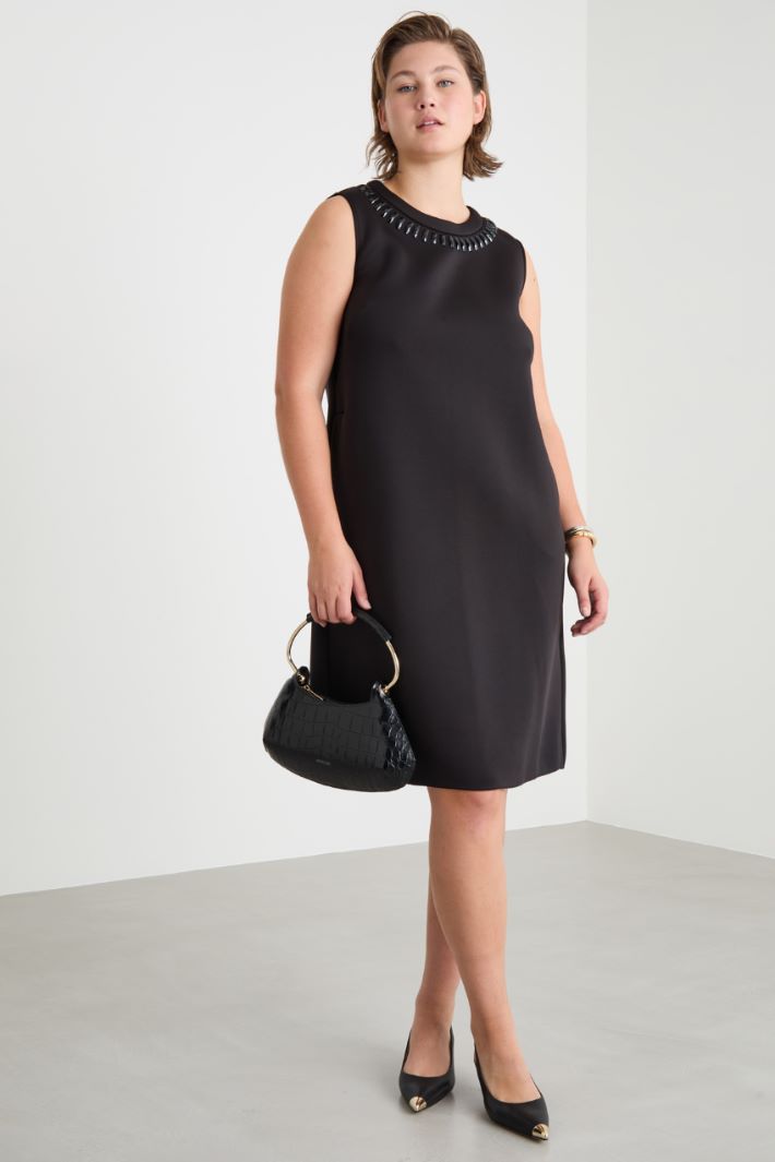 Rhinestone-trimmed dress Intrend