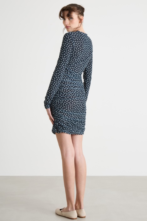 Abito aderente stampato