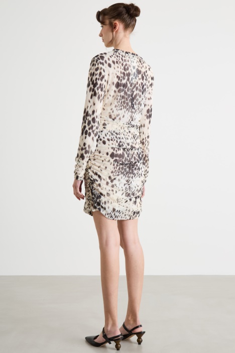 Abito aderente stampato