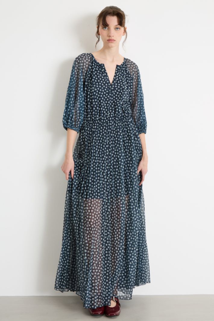 Balloon-Sleeve Dress Intrend - 2