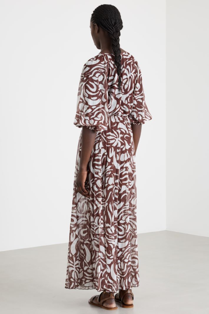 Balloon-Sleeve Dress Intrend - 4