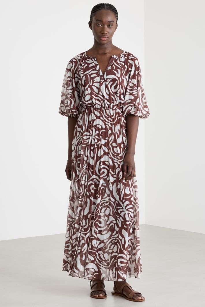 Balloon-Sleeve Dress Intrend - 2