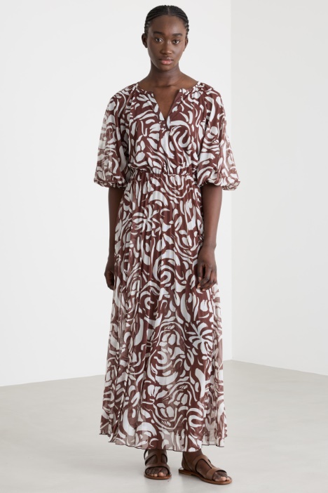 Abito con maniche a palloncino