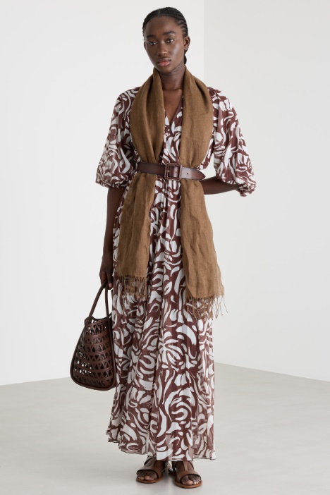 Balloon-Sleeve Dress Intrend