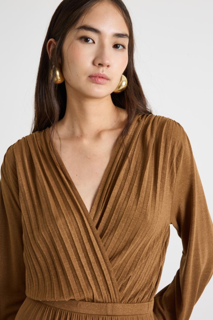 Pleated wrap dress Intrend - 3