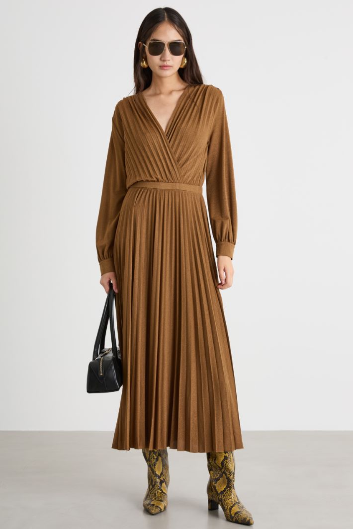 Pleated wrap dress Intrend