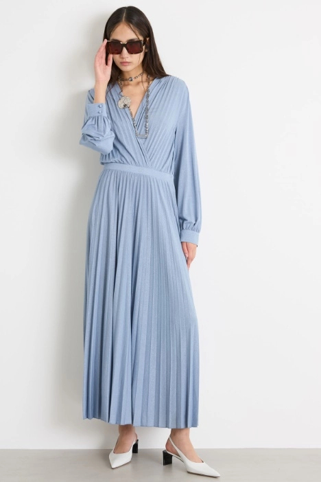 Pleated wrap dress - Intrend