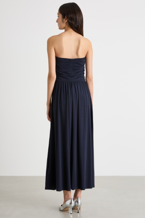 Abito bustier in jersey