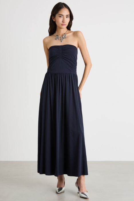 Abito bustier in jersey