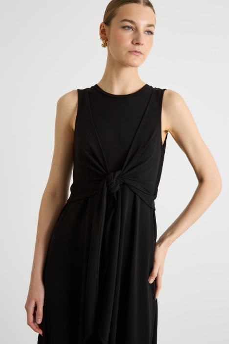 Abito incrociato in jersey