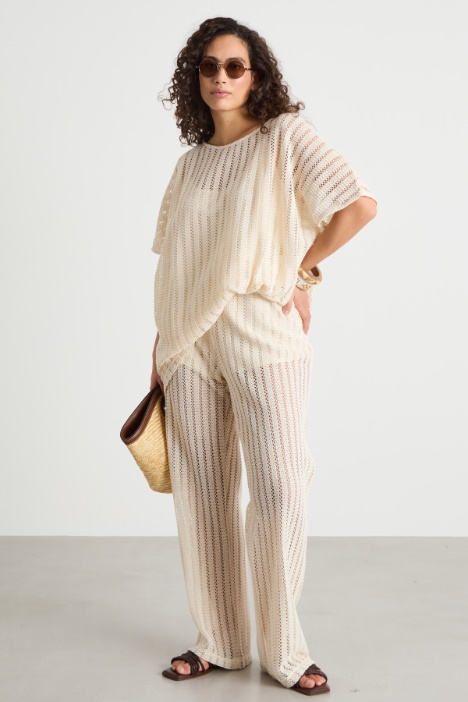 Tunica in jersey crochet Intrend