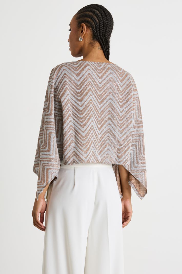 Jacquard jersey blouse Intrend - 4