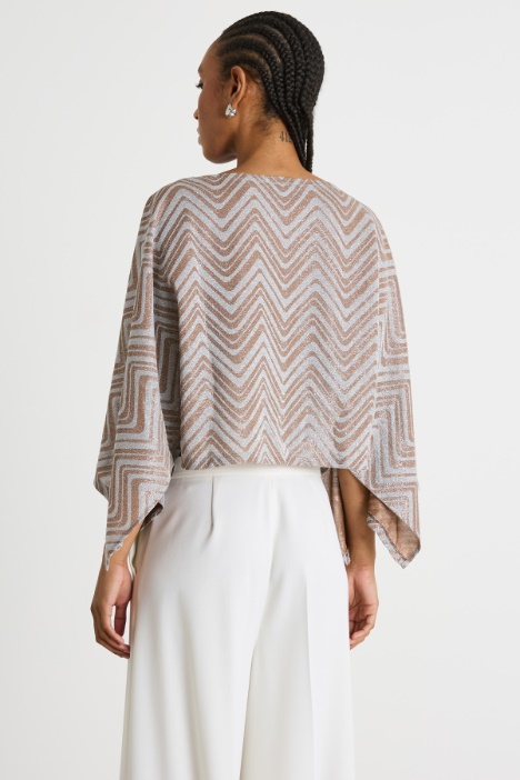 Blusa de punto jacquard