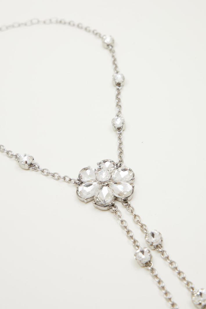 Floral pendant choker Intrend - 2